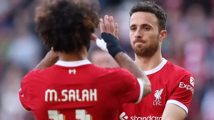 Mohammed Salah and Diogo Jota