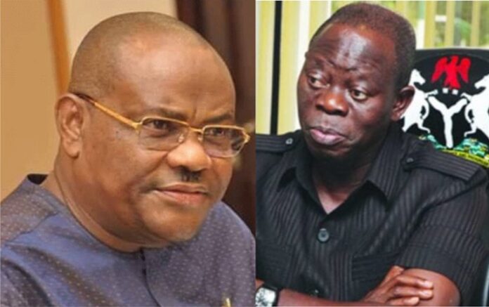 Nyesom Wike and Adams Oshiomhole