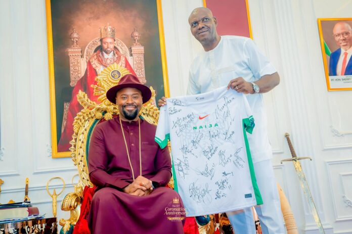 Olu of Warri's Fourth Anniversary: Super Eagles Legends, Chiefs Shine in Celebratory Football Match