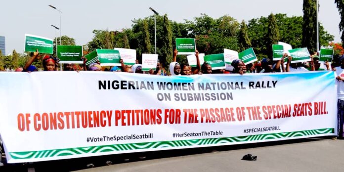WOMEN STORM NASS, DEMAND SWIFT PASSAGE OF SPECIAL SEATS BILL